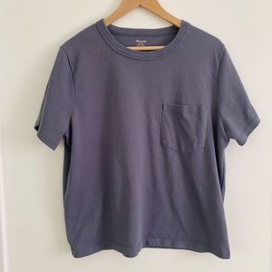 Blue-Grey Madewell Pocket Tee